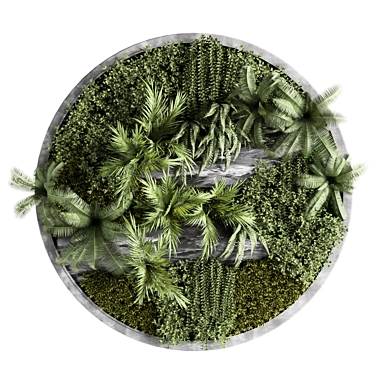 Circular Fitowall Plant Frame Set 3D model image 1 