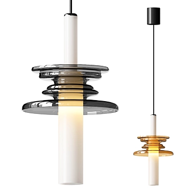 Modern Minimalist Glass Pendant Light 3D model image 1 