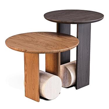 Bonaldo Element Side Tables: Design Elegance 3D model image 1 