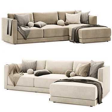 Astra Two-Piece Sectional Set 3D model image 1 