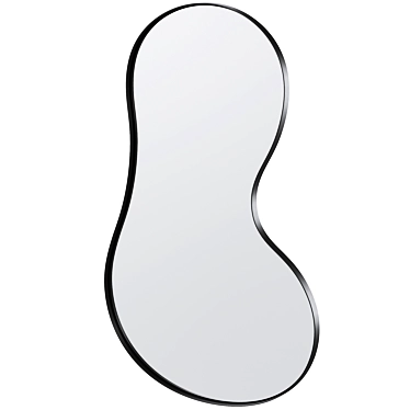 Sleek Wall Mirror ASMA 1220mm 3D model image 1 