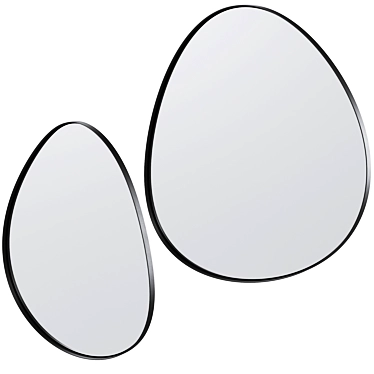 Modern Wall Mirror Sirius Design 3D model image 1 