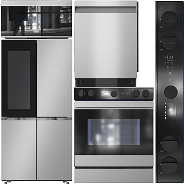 Samsung Smart Appliance Bundle 3D model image 1 