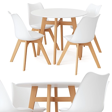 Fran-4 chair + Target Round table. Divan.ru