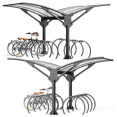 Twist Bike Parking Stand 3D model image 1 