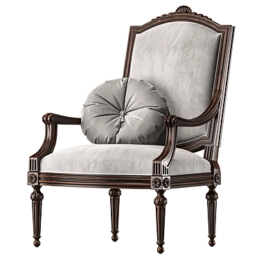 Luxurious Molise Armchair: Elegant Design 3D model image 1 