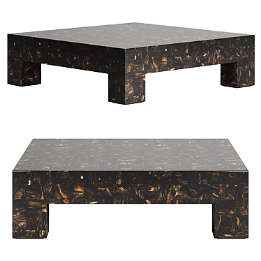 Brown Faux Horn Coffee Table 3D model image 1 