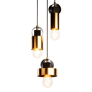 Sleek Pendant Light Fixture-ELECTRA 3D model image 1 