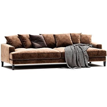 Elegant RITZ Sofa 2017 Model 3D model image 1 