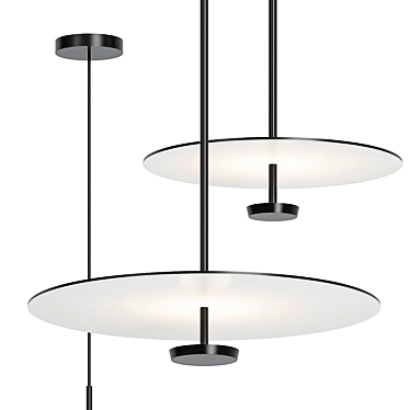 Modern Vibia Flat Lighting Fixtures 3D model image 1 