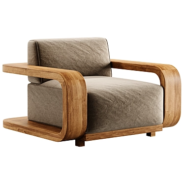 Stylish CORBA Armchair 2017 3D model image 1 