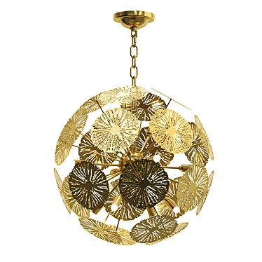 Elegant Inca Ball Pendant Chandelier 3D model image 1 