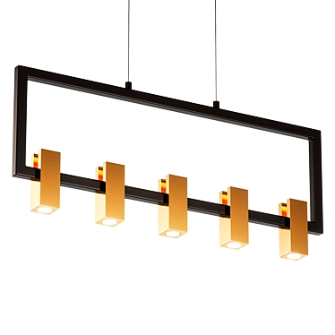 Sleek Kissey LED Pendant Light 3D model image 1 