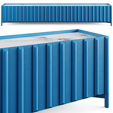 Sleek Storage Solution: Container Sideboard 3D model image 1 