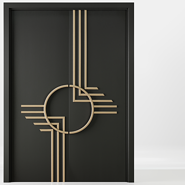 Modern Entrance Door Set63 - 3D	Model 3D model image 1 