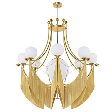 Elegant ''Clementine'' Chandelier by Pikartlights 3D model image 1 