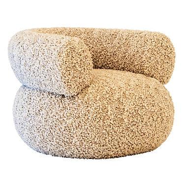 Amalfi Boucle Puffer Chair - 3D Model 3D model image 1 