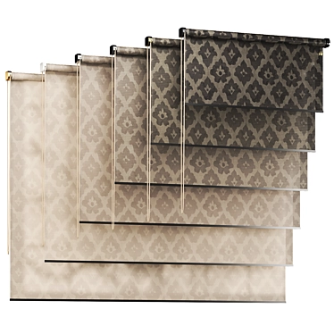 Versatile Roller Blinds Collection 3D model image 1 