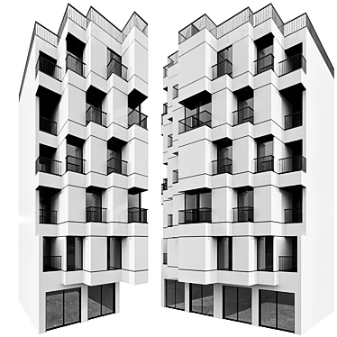 Multi-Level Building Model Pack 3D model image 1 