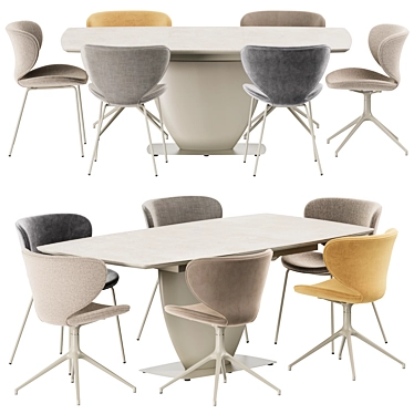 Boconcept - Hamilton chair Fiorentina table set 03