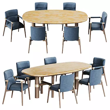 Dining chairs and table Atelier by Turri