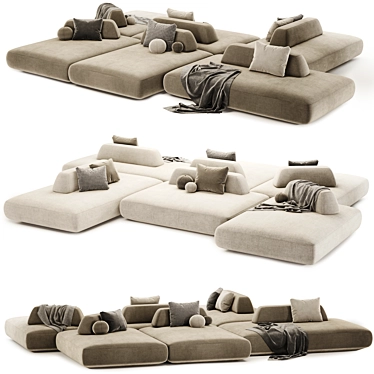 Modular Tommy Sofa Set. Arrange. Relax. 3D model image 1 