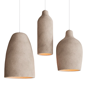 Japanese Wabi Sabi Pendant Lights 3D model image 1 