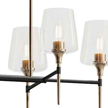 Contemporary LED Island Pendant Light 3D model image 1 