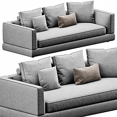 Bonaldo Liam Sofa: Modern Comfort 3D model image 1 