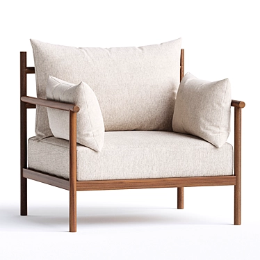 Premium Santo Armchair: Modern Elegance 3D model image 1 