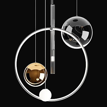 Modern Elegance Pendant Lighting 3D model image 1 