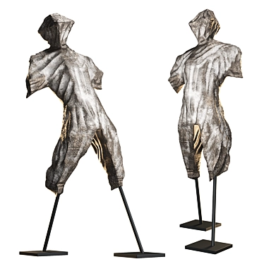 Sculptural Art Statue 3D Model 3D model image 1 