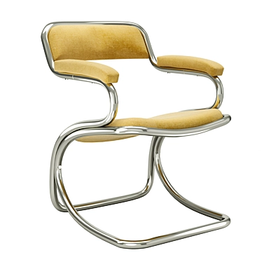 Translate the description from Russian to English.
Title: Retro Mustard Space-Chairs 3D model image 1 