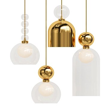 Elegant Meomiral Pendant Lighting 3D model image 1 