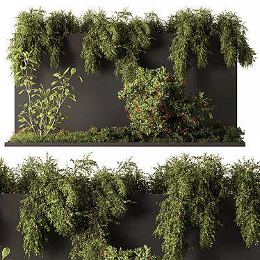 Outdoor Plant Box Set 3D model image 1 