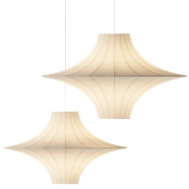 - Lokki Silk Pendant Lamp
- Elegant Silk Pendant Lighting 3D model image 1 