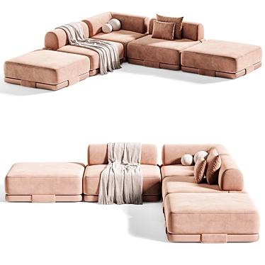 Insula Modular Sofa By Kettal 3D model image 1 