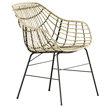 Outdoor ILDERHUSE Natural Chair 3D model image 1 