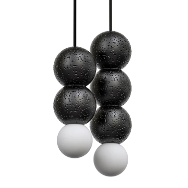 Imperium Loft LILLA Black Pendant 3D model image 1 