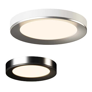 Sleek LED Panel Light Fixture 3D model image 1 