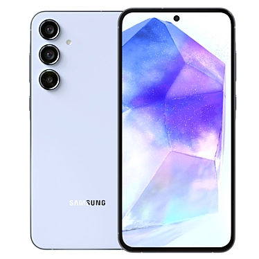 Samsung Galaxy A55 Ice Blue 3D model image 1 