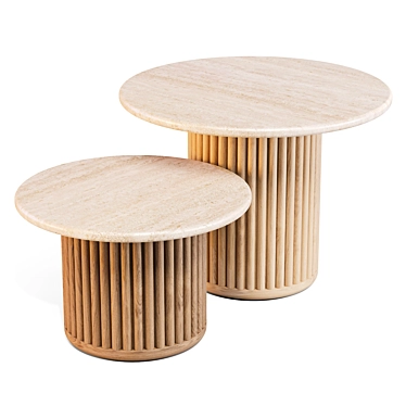 Tribu Otto Coffee Side Tables 3D model image 1 