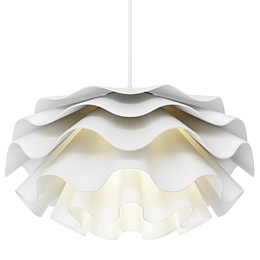 Modern Minimalist Floral Petal Multi-Layered Acrylic 1-Light Pendant Light