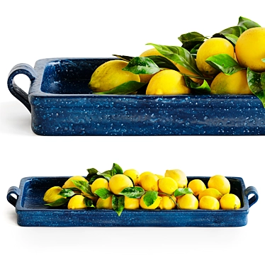 Title: Lemon Tray for Corona Render 3D model image 1 