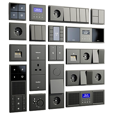 Jung LS 990 Collection: Switches & Sockets 3D model image 1 