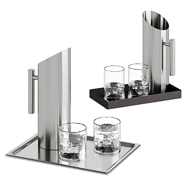 Trays with water pitcher