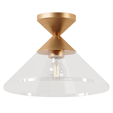 Retro Chic Lighting Fixture 3D model image 1 