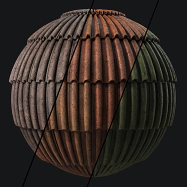 Roof Tile Materials 119- Concrete Roofing | Sbsar Seamless, Pbr, 4k