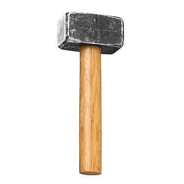 Mini Sledgehammer: Heavy-duty Strike Tool 3D model image 1 