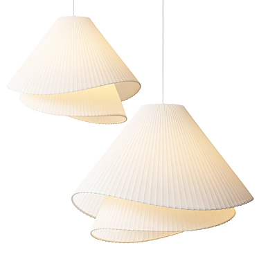 Graceful Ballet Pendant Lamp 3D model image 1 